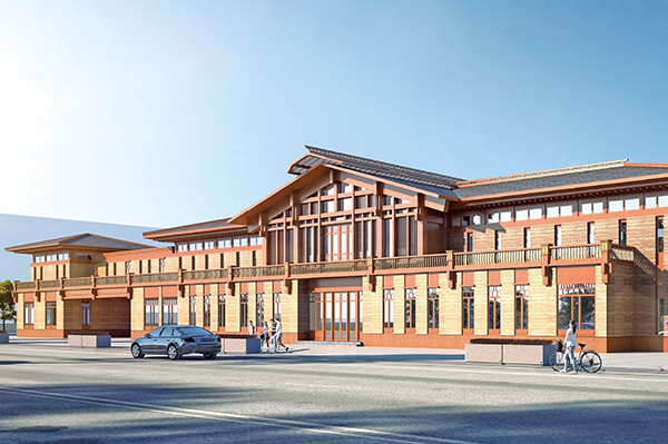 梁柱式江南app入口站官网结构博物馆